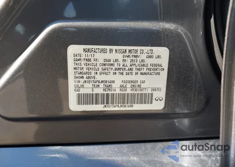 2018 Infiniti Q50 3.0T Luxe из США, поврежденный, VIN JN1EV7AP8JM361498